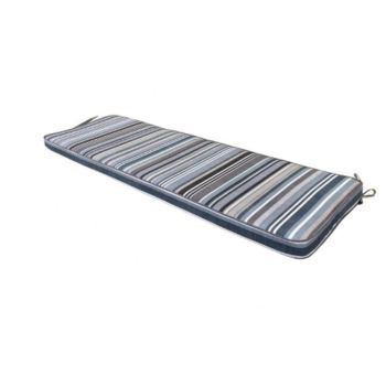 Sandbanks 3 Seater Bench Cushion - L141 x W48 x D6 cm - Grey
