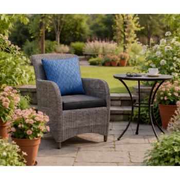 Scatter Cushion Diamond - L46 x W46 cm - Blue - Only Cushion