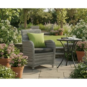 Garden Scatter Cushion - L45 x W45 cm - Lime Green