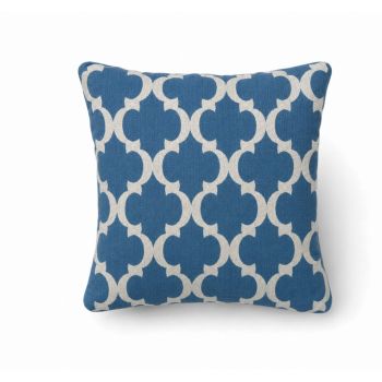 Outdoor Garden Scatter Cushion - L45 x W45 cm - Aztec Blue