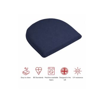 SP D Pad Cushions (Pack of 2) - L40 x W40 x H4 cm - Navy