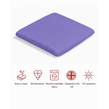 SP Armchair Pad Cushion (Pack of 4) - L52 x W40 x H6 cm - Plum