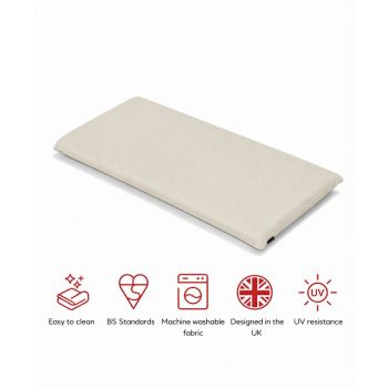 SP 2 Seater Bench Pad Cushion (Pack of 4) - L116 x W48 x H6 cm - Natural