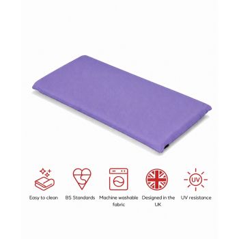 SP 2 Seater Bench Pad Cushion (Pack of 4) - L116 x W48 x H6 cm - Plum