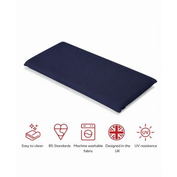 SP 2 Seater Bench Pad Cushion (Pack of 4) - L116 x W48 x H6 cm - Navy