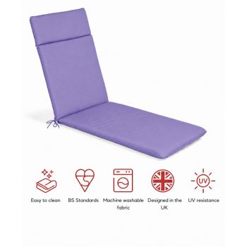 SP Lounger Pad Cushion - L198 x W60 x H6 cm - Plum