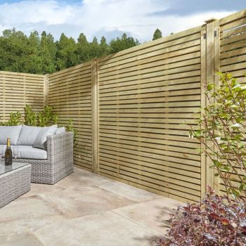 6ft x 5ft Ledbury Contemporary Screen (Pack of 3) - L4.5 x W180 x H150 cm