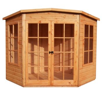 Hampton Shiplap Summerhouse Garden Sun Room Approx 7 x 7 Feet