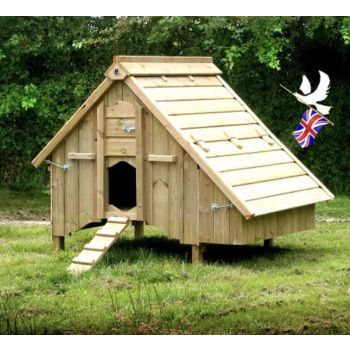 Aldeburgh 1300 Chicken Coop - Solid Thick Timber - L165 x W132 x H145 cm 