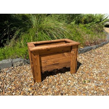 Prestbury Raised Rectangular Regular Trough - Timber - L33 x W57 x H42 cm - Minimal Assembly Required