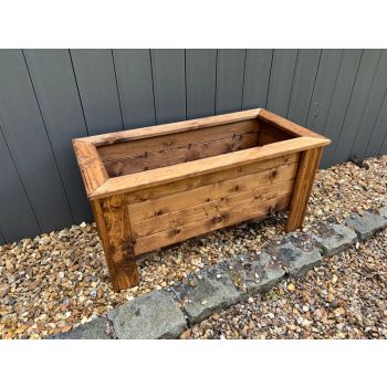 Multi Pack of 2 - Prestbury Raised Rectangular Large Trough - Timber - L41 x W83 x H42 cm - Minimal Assembly Required