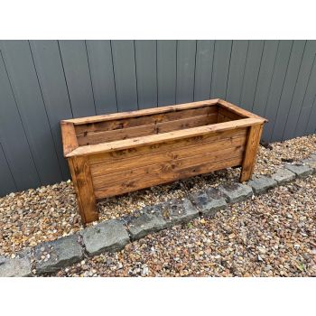 Multi Pack of 2 - Prestbury Raised Rectangular Extra Large Trough - Timber - L47.5 x W109 x H42 cm - Minimal Assembly Required