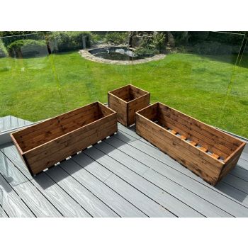 Berwick Corner Wooden Planter Set