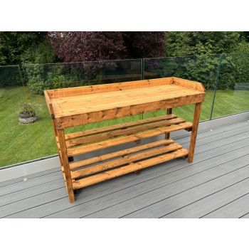 Deluxe Davenport Utility/Barbecue Extra Large Table - Timber - L50 x W145 x H90 cm - Minimal Assembly Required
