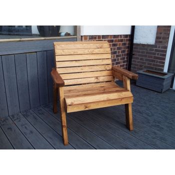 Large Chair, Wooden Garden Chair - W98 x D74 x H98 - Fully Assembled
