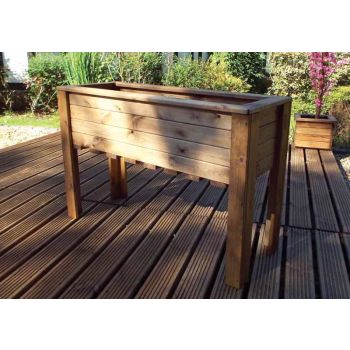 Multi Pack of 2 - Large Wiltshire (Raised) Trough - Redwood - L47.5 x W109 x H72 - Minimal Assembly Required