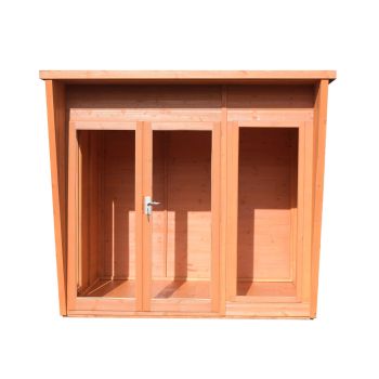 Highclere 8 x 8 Feet Double Door with Three Windows Summerhouse
