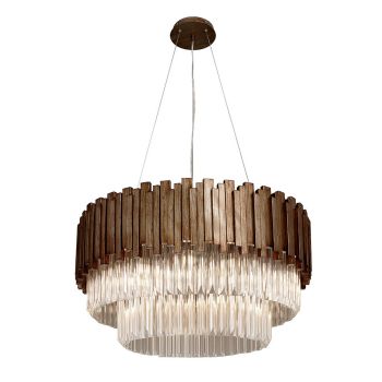 Mars Chandelier - Glass/Metal - L80 x W80 x H44 cm - Gold