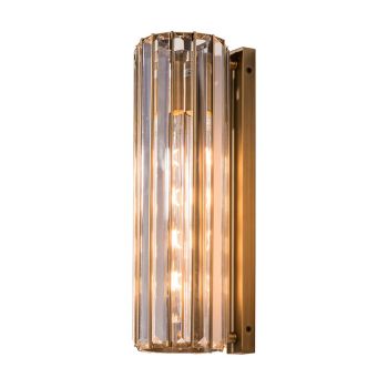 Yule Wall Lamp - Crystal/Metal - L12 x W16 x H40 cm - Brass
