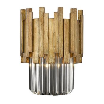 Mars Wall Lamp - Glass/Metal - L15.5 x W30 x H37.5 cm - Gold
