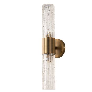 Hazel Wall Lamp - Metal/Glass - L11.8 x W10 x H43.5 cm - Brass
