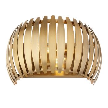 Castor Wall Lamp - Metal - L17 x W33 x H20 cm - Antique Brass
