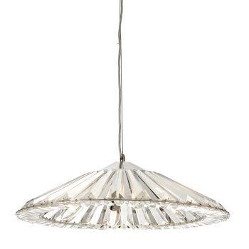 Polaris Pendant - Metal/Crystal - L53 x W53 x H20 cm - Nickel