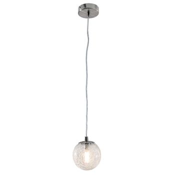 Liv Pendant - Metal/Glass - L12 x W12 x H14 cm - Nickel