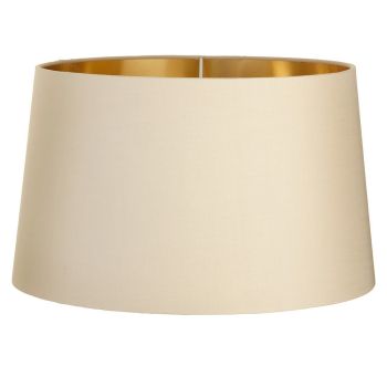 Raven Shade - Fabric/metal - L34 x W34 x H21 cm - Soft Latte/Gold