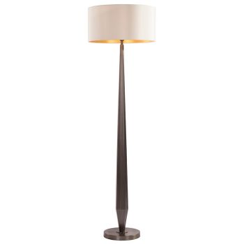 Uso Floor Lamp - Metal/Fabric - L45 x W45 x H155 cm - Brass/Cream