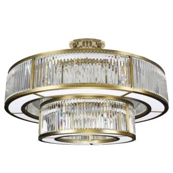 Astrid Chandelier - Crystal/Metal - L150 x W150 x H50 cm - Brass
