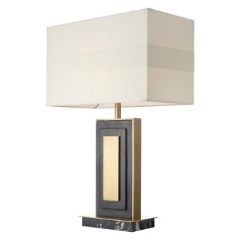 Aziel Table Lamp - Marble - L22 x W42 x H63.3 cm - Black