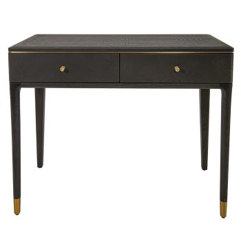 Marlow Dressing Table - Metal/Wood - L45 x W100 x H79 cm - Brass/Grey
