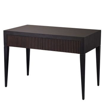 Grove Desk - Wood - L30 x W110 x H78 cm - Black/Chocolate