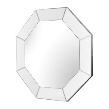 Byron Framed Mirror - Wood- L3.5 x W92 x H92.4 cm - Clear