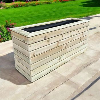 London Garden Planter - Pressure Treated Wood - L90 x W40 x H40 cm