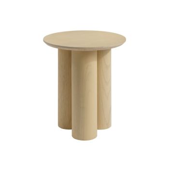 Lane Side Table - L40 x W40 x H45.5 cm - Blonde - Full Assembly Required (Table top)