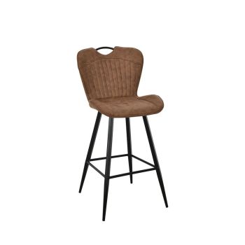 Mala Bar Fabric Chair (Set of 2) - Metal/Fabric - L61 x W50 x H107 cm - Camel