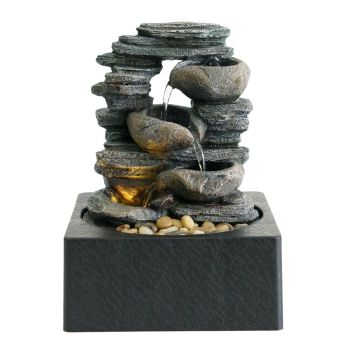 Table-Top Water Fountain - L18 x W18 x H25 cm