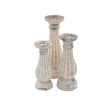 Pillar Design Candle Holder - L8 x W8 x H35 cm
