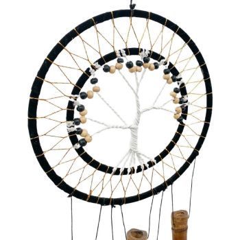 Dream Catcher Wind Chime - L3 x W30 x H50 cm - Black