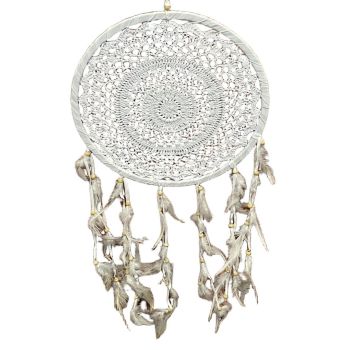 Dream Catcher Wind Chime - L3 x W30 x H50 cm - White