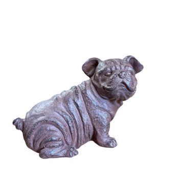 Sitting Bulldog Ornament - L26 x W20 x H39 cm