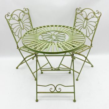 Foldable Bistro Set - Leaf Green