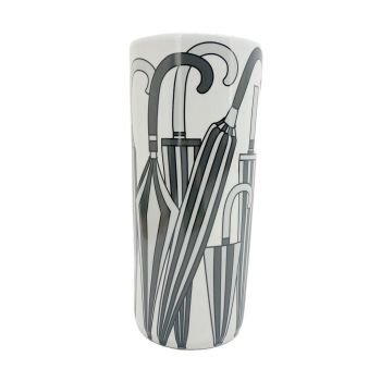 Umbrella Stand - Vase - L20 x W20 x H46 cm - Black/White