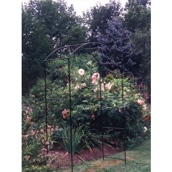 Monet Arch Softstanding Bare Metal/Ready to Rust, Garden Metal Arch for Climbers - Solid Steel - L53.3 x W152.4 x H213.4 cm