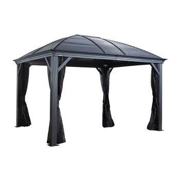 Sojag Moreno Gazebo 3m x 3.7m - Aluminum - L362.99 x W298 x H283.01 cm - Powder-Coated