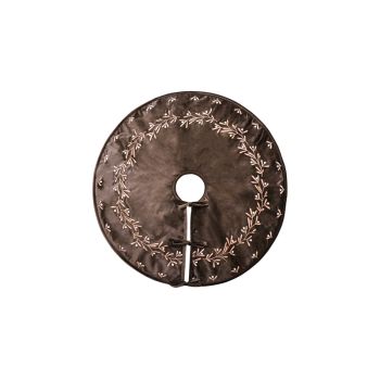 Mistletoe Tree Skirt - Velvet - L0.5 x W80 x H80 cm - Mocha