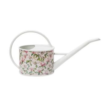 Maisie Vintage Magnolia Watering Can - Metal - L13 x W43 x H20 cm