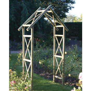 Rustic Wooden Arch - L45 x W160 x H274 cm
